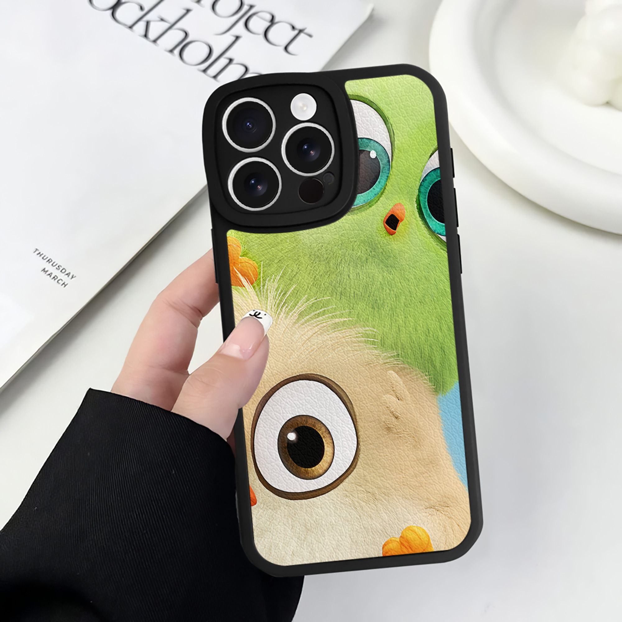 （画像用） Angry Birds アングリーバード 【iPhone 16シリーズ対応】シリコンスマホケース（レザー調） 材質：シリコン